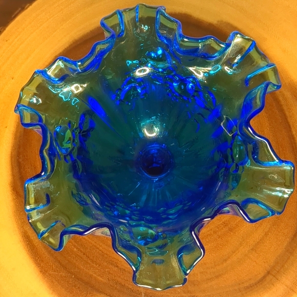 Fenton Colonial Blue Candy Dish - Picture 3 of 3